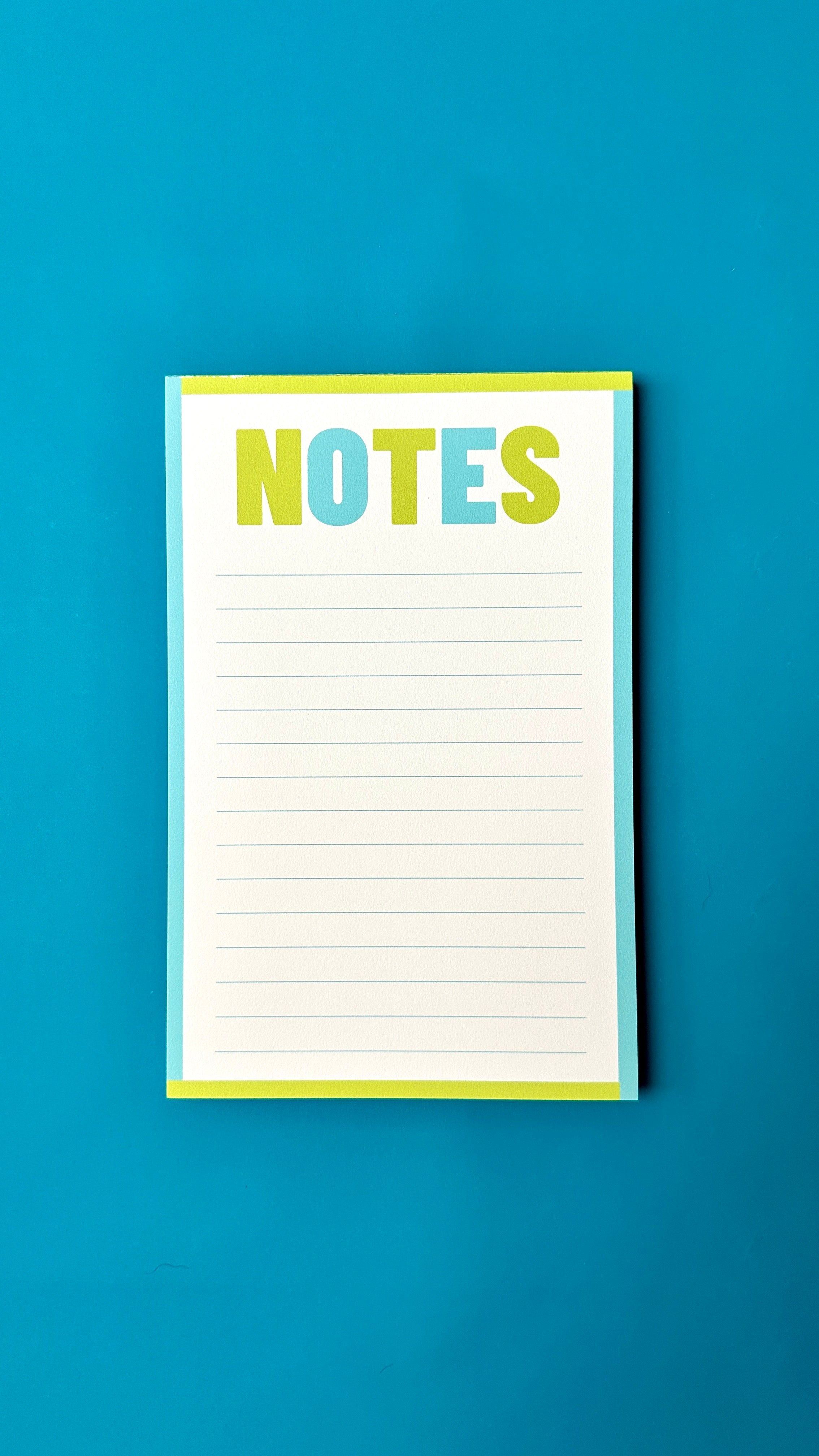 Color-filled NOTES - Notepad