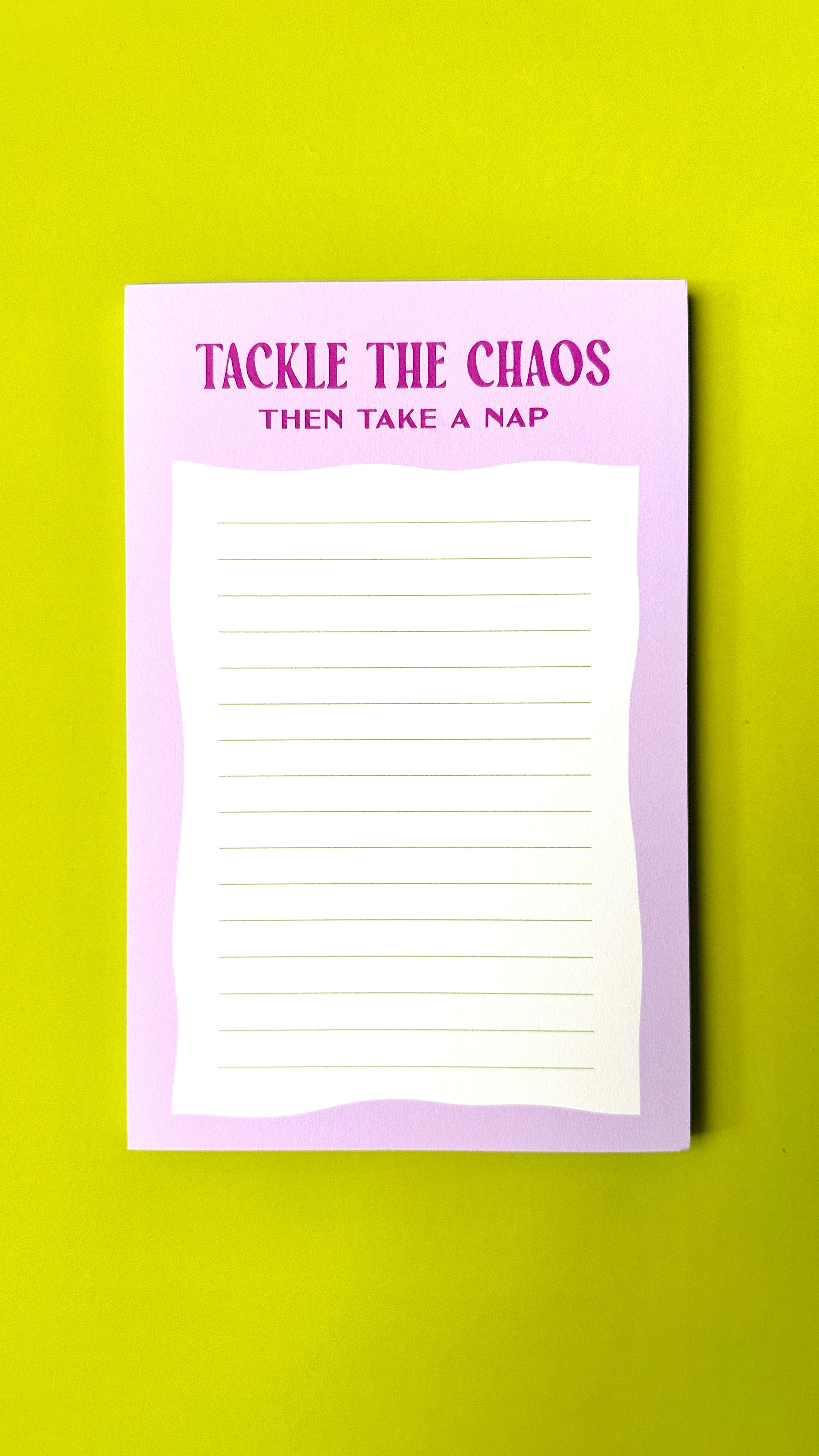 Tackle the Chaos - Notepad